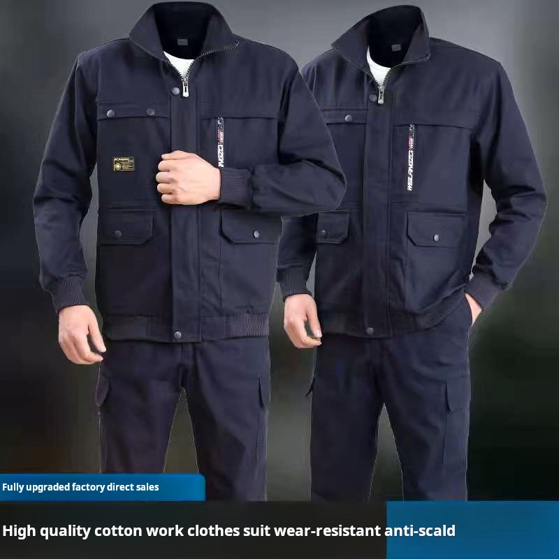Men's Work Protective Clothing - Leather Work Overalls ulasan dan harga