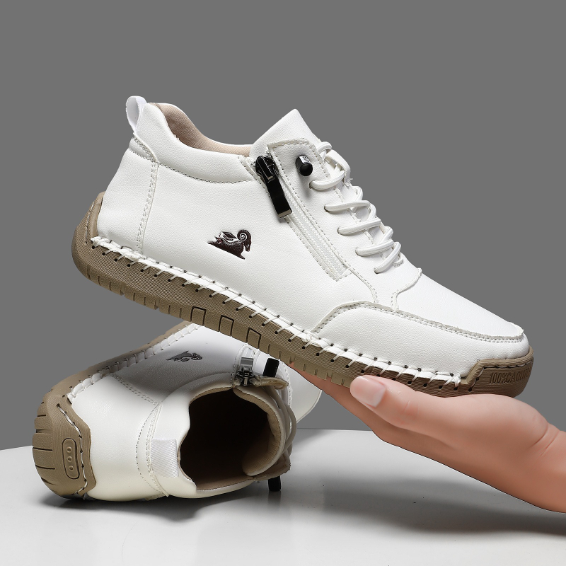 Women's Sneakers Handmade Leat - Leather Work Flats ulasan dan harga