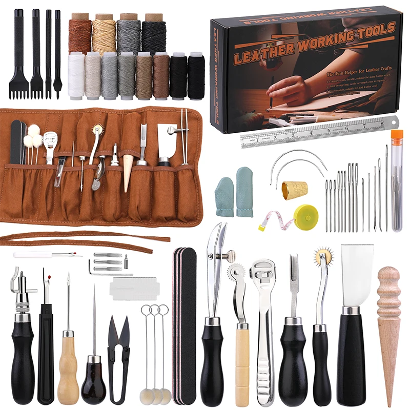KRABALL Professional Leather C - Leatherwork Tool Kit ulasan dan harga
